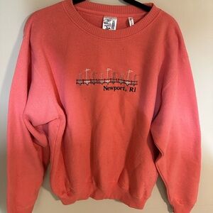 Vintage Newport RI Coral Sweater